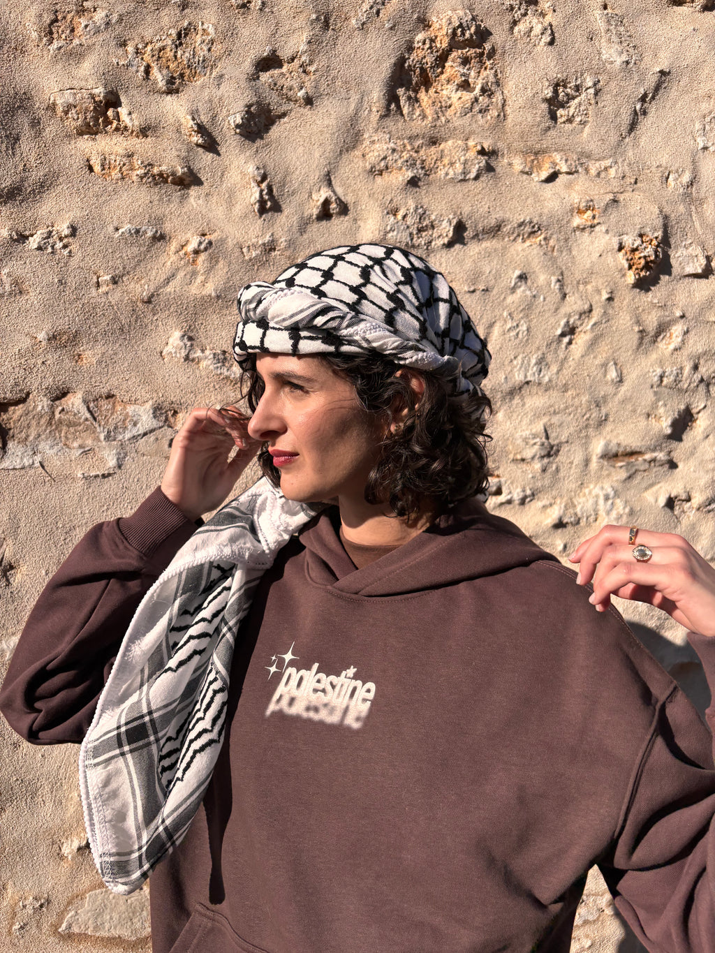 Palestine Bold Pink Hoodie